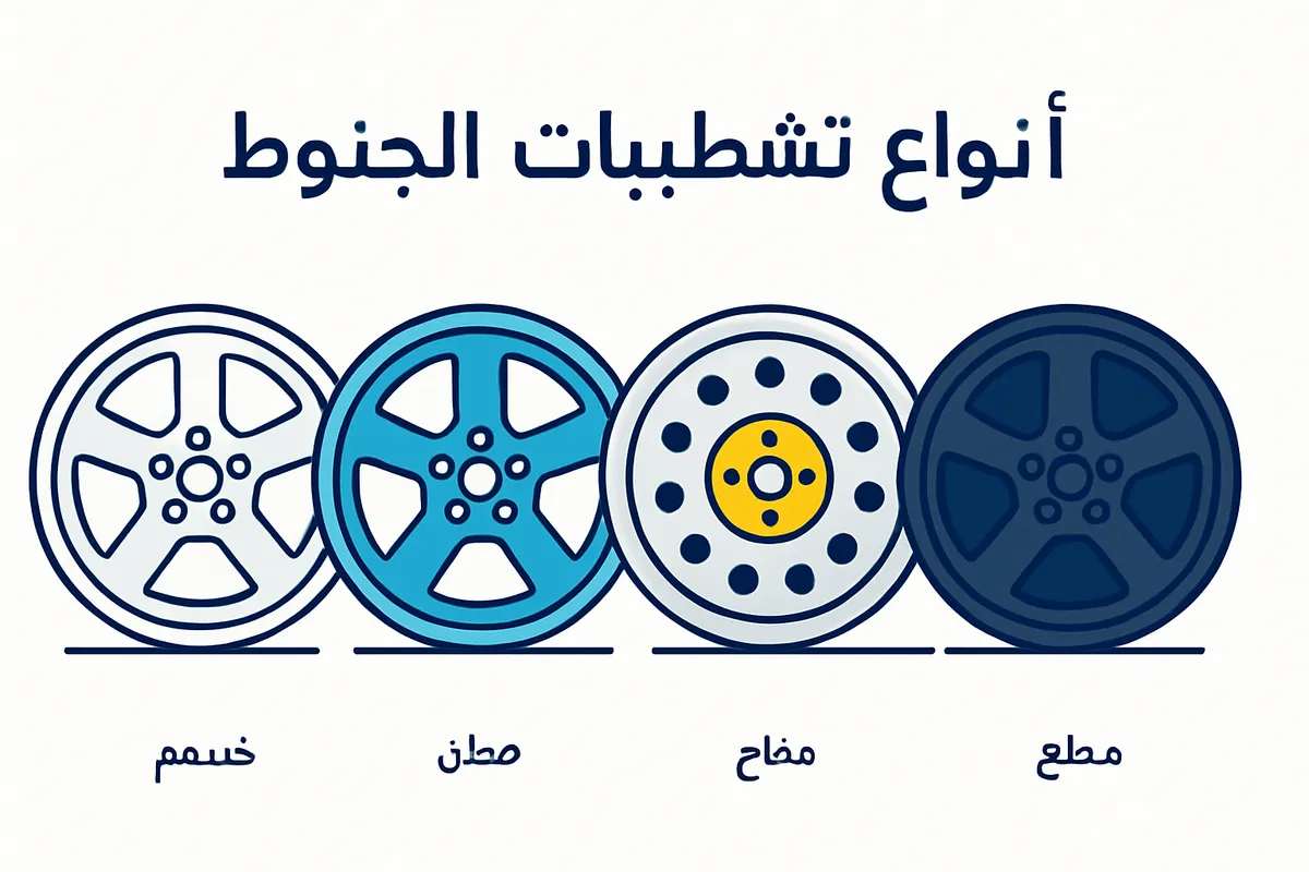أنواع تشطيبات الجنوط