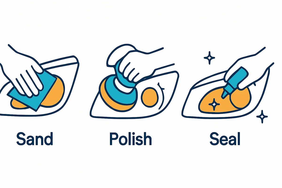 Sand, Polish, Seal