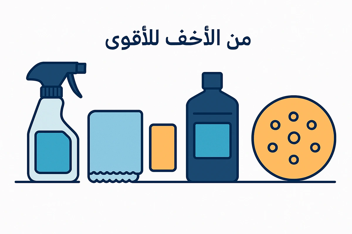 من الأخف للأقوى