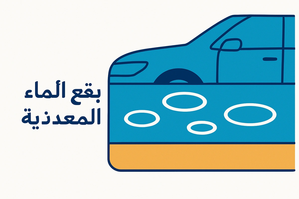 بقع الماء المعدنية