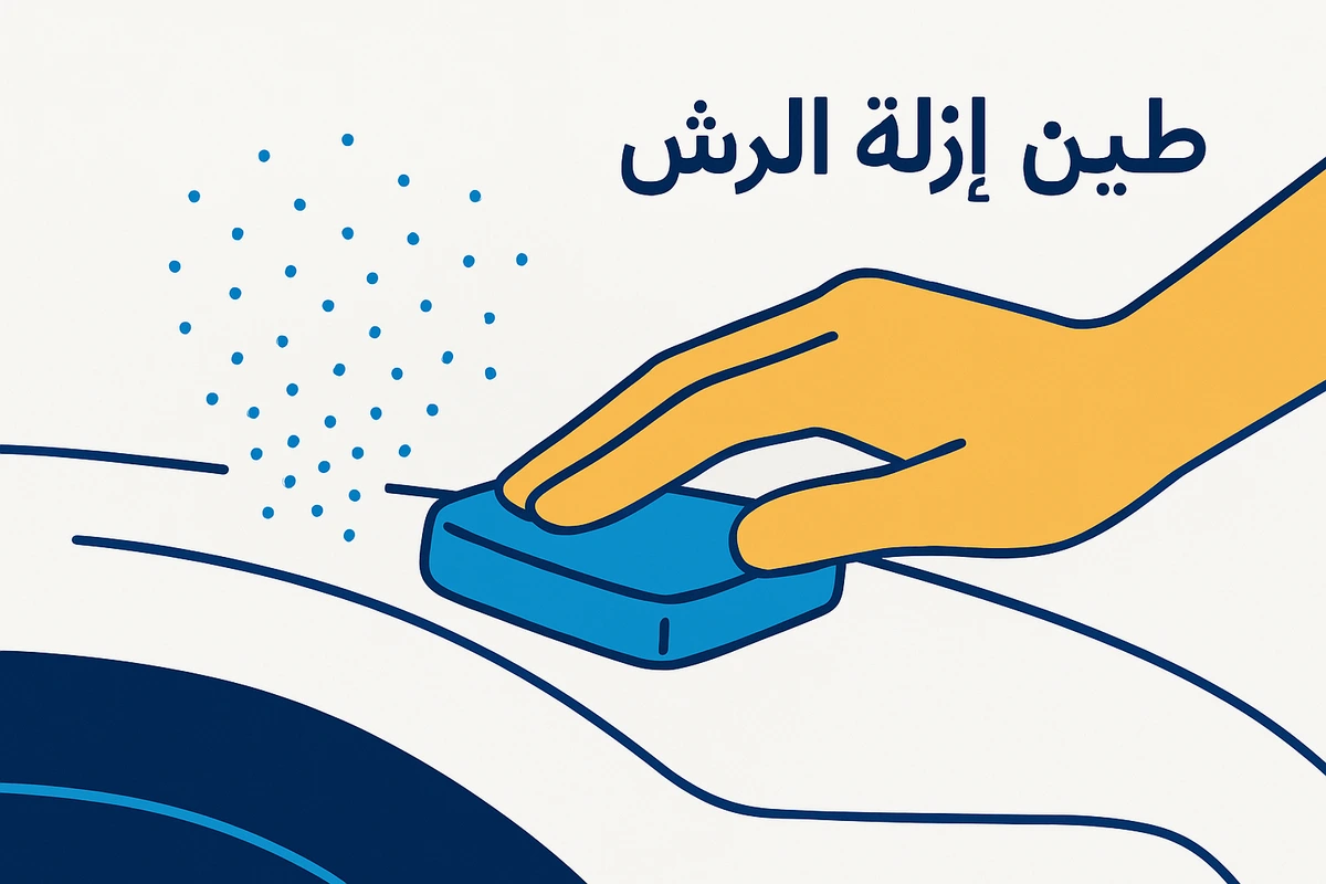 طين إزالة الرش