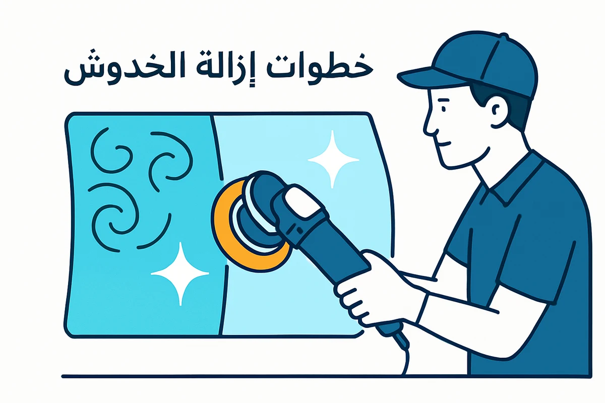خطوات إزالة الخدوش
