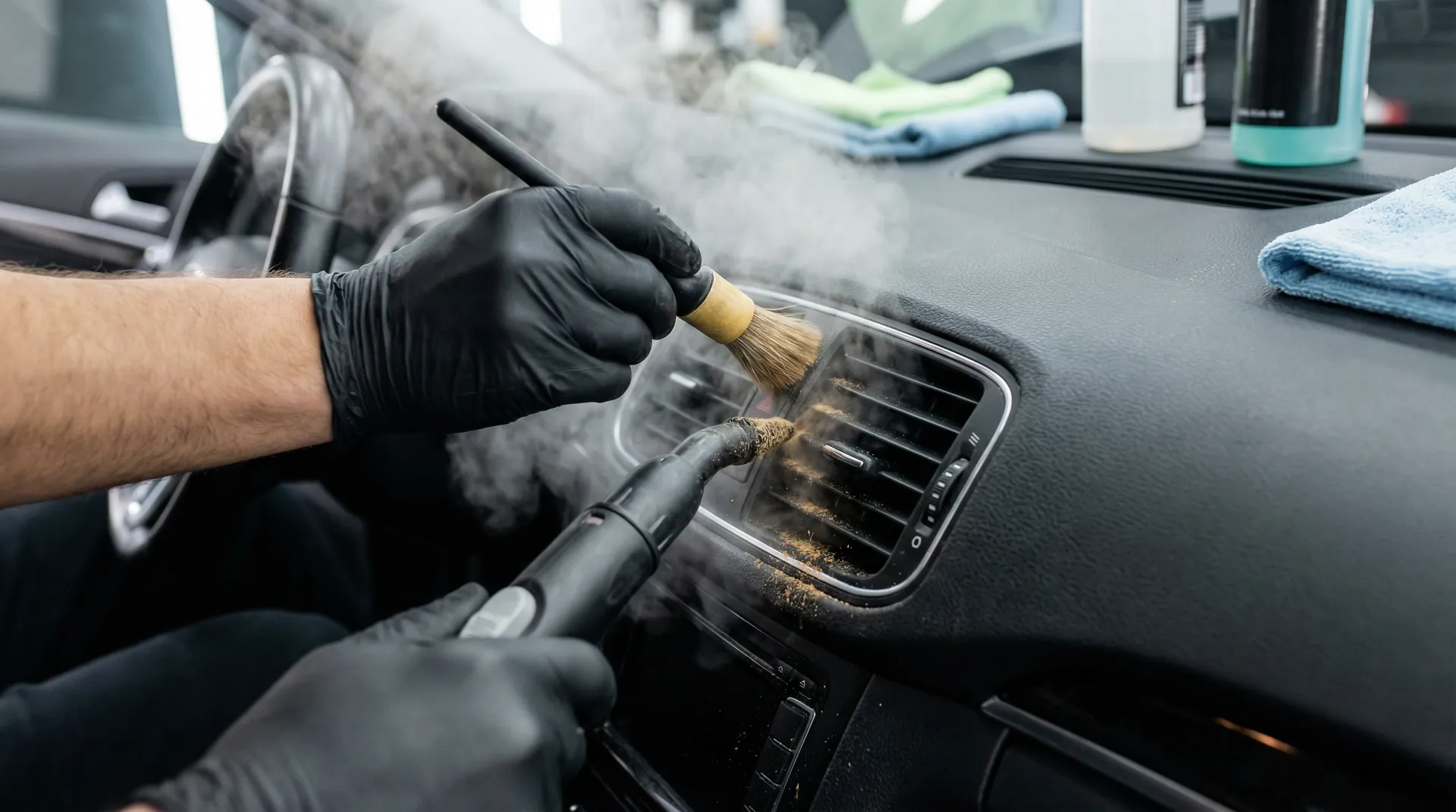 تنظيف فتحات التكييف